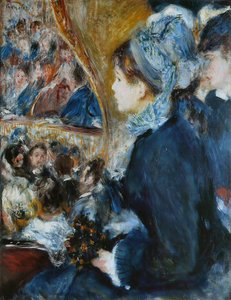 A teatro (La prima uscita), 1876-7 da Pierre Auguste Renoir